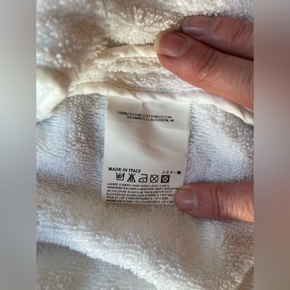 DSQUARED2 Vintage 2005 White Hooded Terry Cloth Cropped Zip Up Runway Jacket 40 - Picture 12 of 14